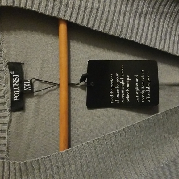 FOLUNSI Cardigan Casual Lightweight Knit Cardigan Sweaters of Female 2X NWT - Picture 8 of 10